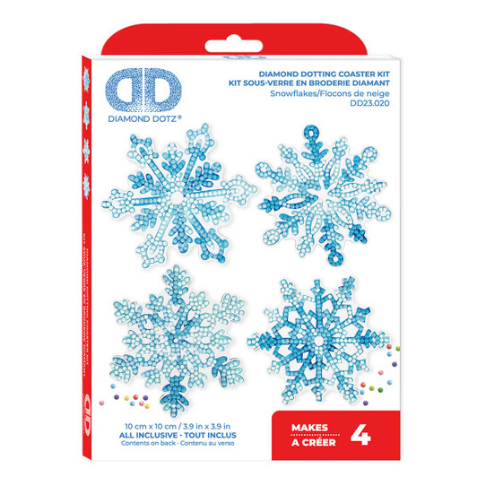 Diamond Dotz Snowflake Coasters Diamond Painting