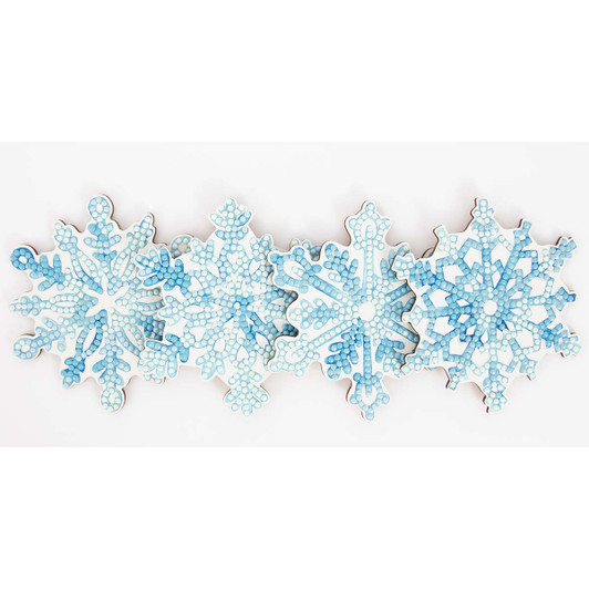 Diamond Dotz Snowflake Coasters Diamond Painting