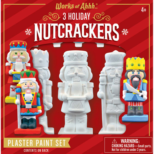 Masterpieces Puzzle Co Holiday Nutcrackers Plaster Paint Set