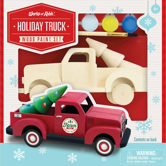 Masterpieces Puzzle Co Holiday Truck Wood Craft Paint Set