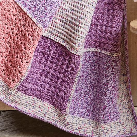 Herrschners Fruit Punch Sampler Throw Crochet Kit