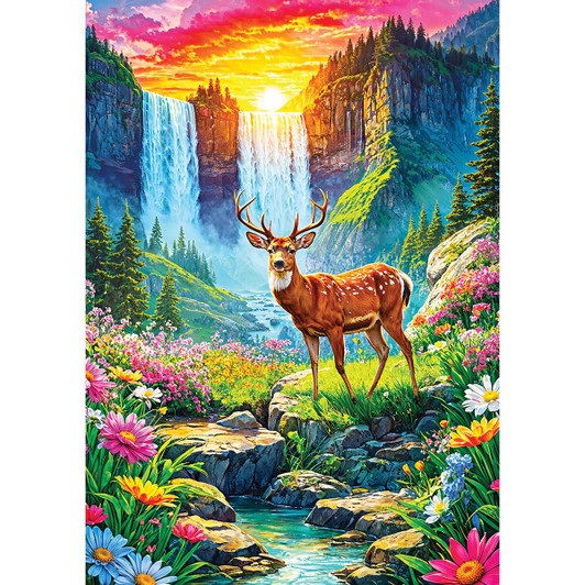 Enjoy Deer Paradise Jigsaw Puzzle