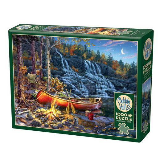 Cobble Hill Waterfall Camp Jigsaw Puzzle