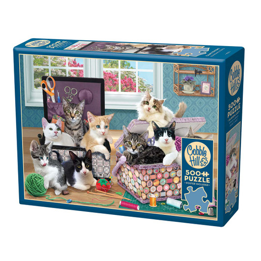 Cobble Hill Crafty Kittens Jigsaw Puzzle