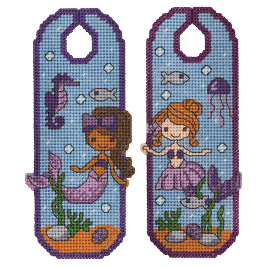 Herrschners Mermaid Magic Door Hangers Plastic Canvas Kit