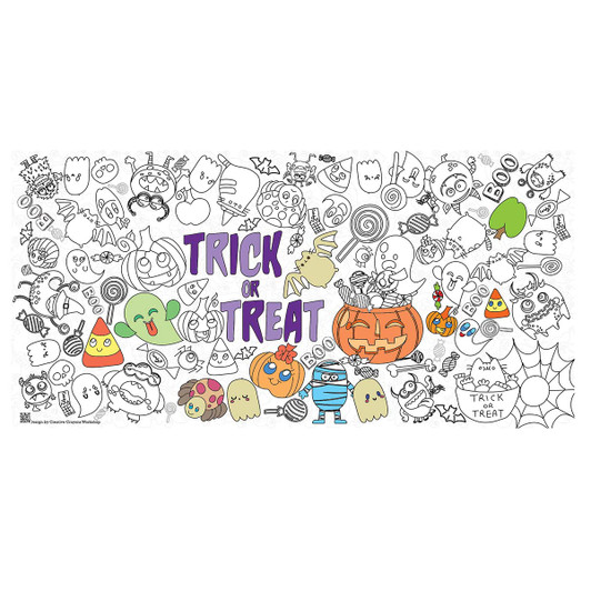Halloween Coloring Tablecloth