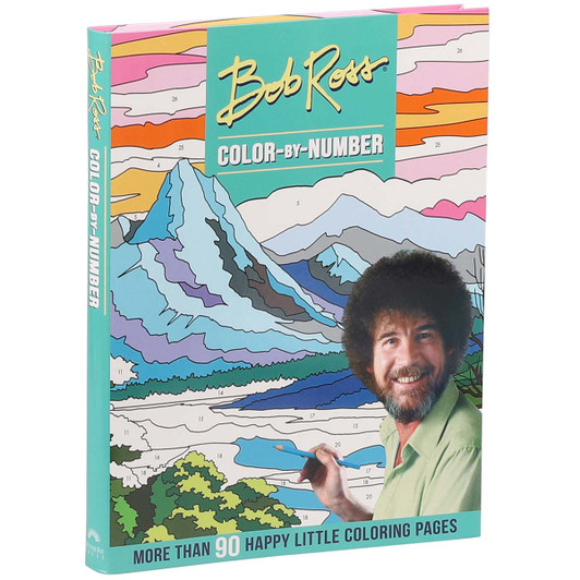 Bob Ross Color by Number Coloring Book