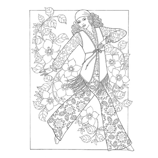 Dover Fabulous Fashions of the 1960s Coloring Book