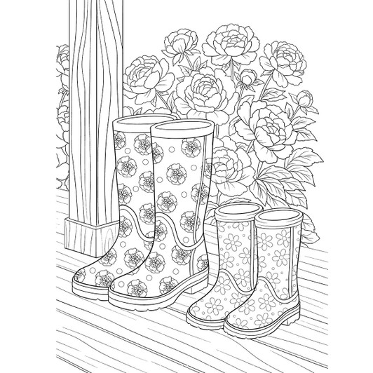 Dover Home Sweet Homestead Coloring Book