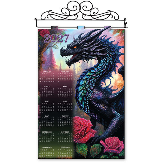 Design Works Dragon Calendar Kit & Hanger Felt & Sequin Kit