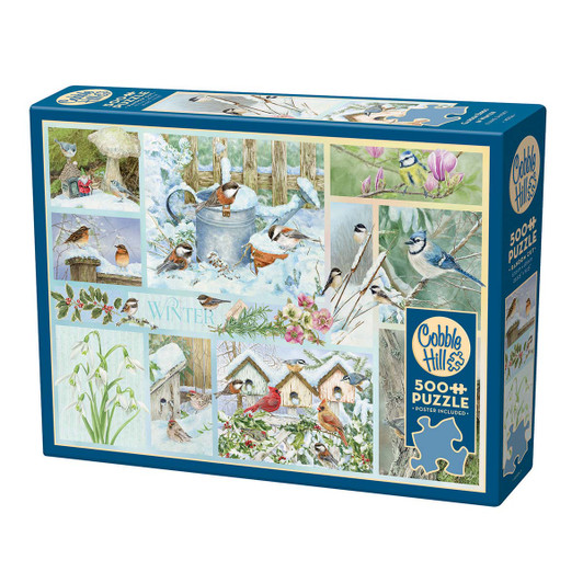 Cobble Hill Garden Birds in Winter Jigsaw Puzzle