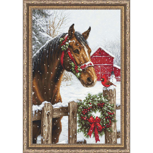 Luca-S Holiday Magic Kit & Frame Counted Cross-Stitch