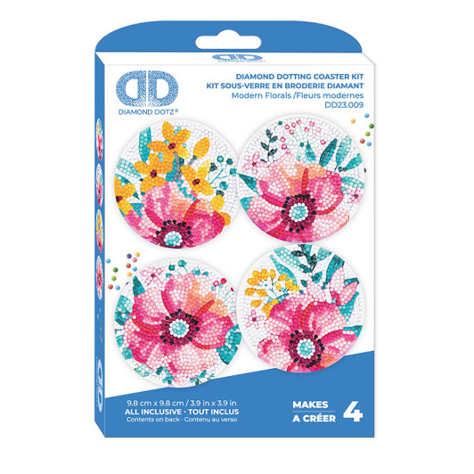 Diamond Dotz Modern Floral Coasters Diamond Painting