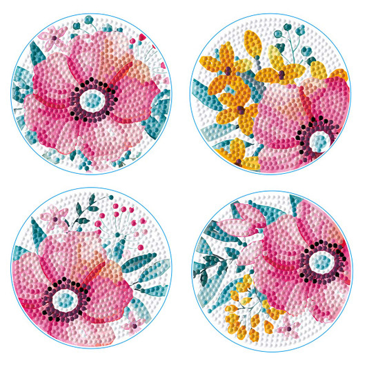 Diamond Dotz Modern Floral Coasters Diamond Painting