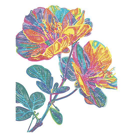 Diamond Dotz Neon Flock Floral Diamond Painting