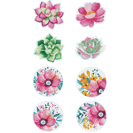 Diamond Dotz Succulents & Floral Coasters Diamond Painting