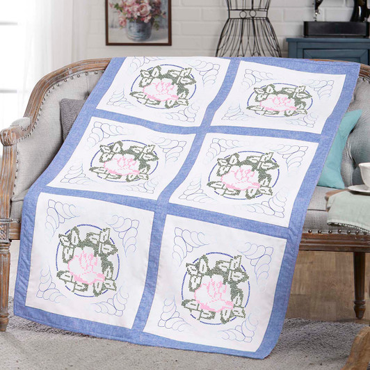 Clara Quilt Blocks Stamped Cross-Stitch & Stamped Embroidery