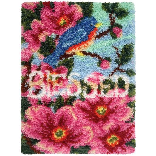 Herrschners Bluebird Blessings Latch Hook Kit