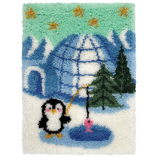 Herrschners Let's Go Fishing Latch Hook Kit