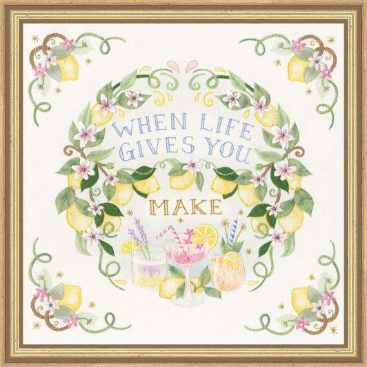 Bothy Threads Splash of Sunshine Kit & Frame Stamped Embroidery