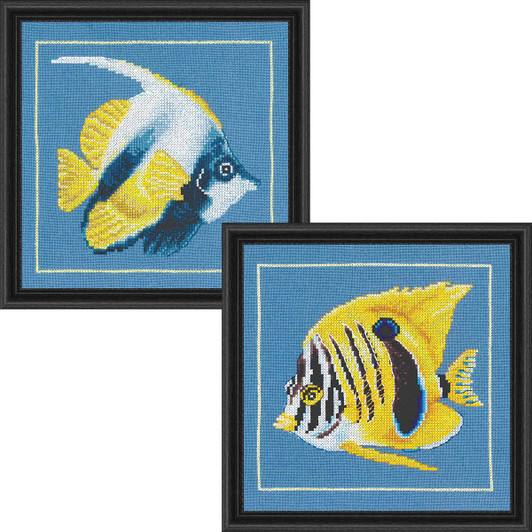 LanArte Fish Friends Set Counted Cross-Stitch Kit