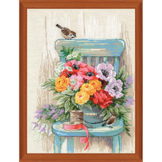 RIOLIS Garden Flowers Counted Cross-Stitch Kit