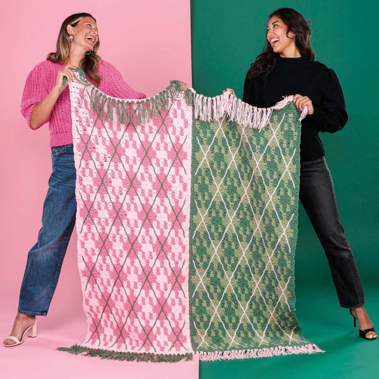 Red Heart Because I Knew You Blanket Crochet Kit