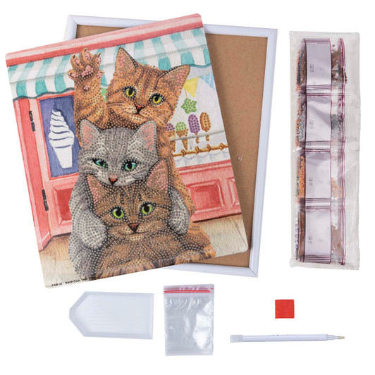 Craft Buddy Kittens & Ice Cream Diamond Painting