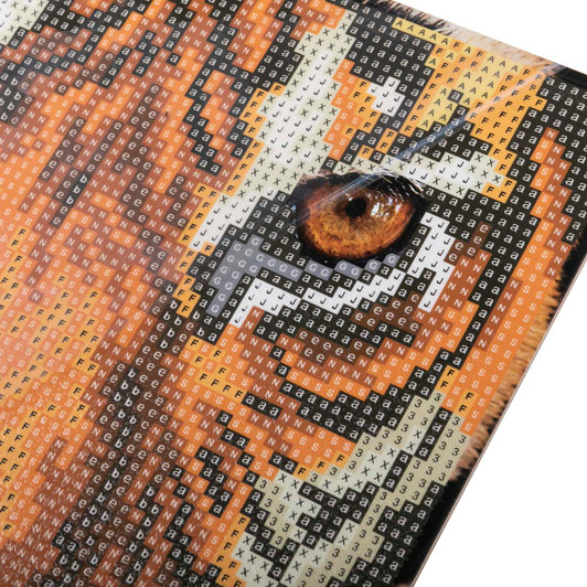 Craft Buddy Tiger Face Framed Diamond Painting