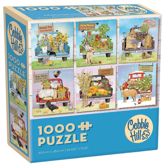 Cobble Hill Farmer Market Trucks Jigsaw Puzzle