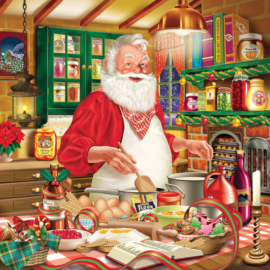 SunsOut Cooking Santa Jigsaw Puzzle
