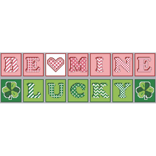 Herrschners Be Mine-Lucky Reversible Blocks Free Download