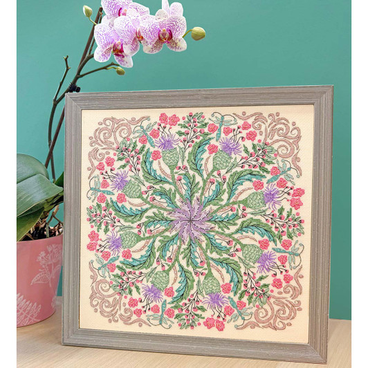 Bothy Threads Swirling Thistles Counted Cross-Stitch Kit