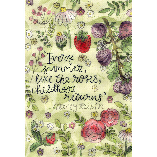 Bothy Threads Roses Of Summer Counted Cross-Stitch Kit