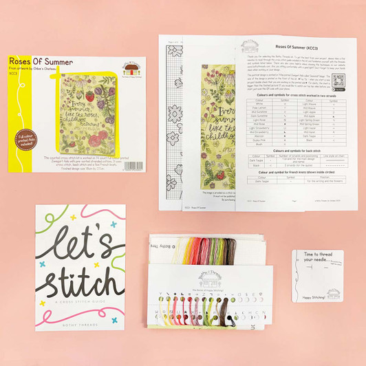 Bothy Threads Roses Of Summer Counted Cross-Stitch Kit