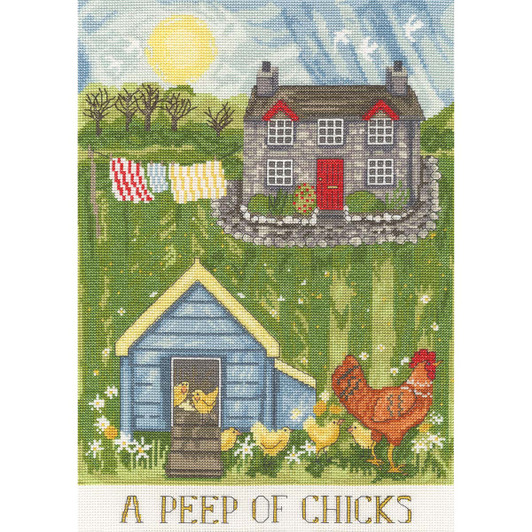 Bothy Threads A Peep Of Chicks Counted Cross-Stitch Kit