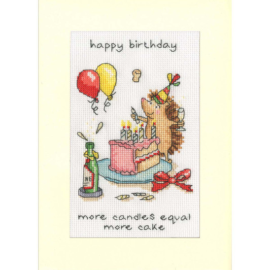 Bothy Threads More Candles Greeting Card Counted Cross-Stitch Kit