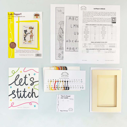 Bothy Threads Lab Report Greeting Card Counted Cross-Stitch Kit