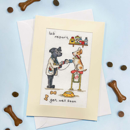 Bothy Threads Lab Report Greeting Card Counted Cross-Stitch Kit