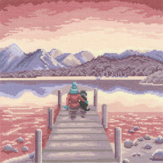 Bothy Threads A Pawfect Place By The Water Counted Cross-Stitch Kit