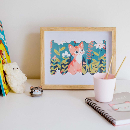 Winnie’s Picks Kitten's Floral Haven Paint by Number Kit