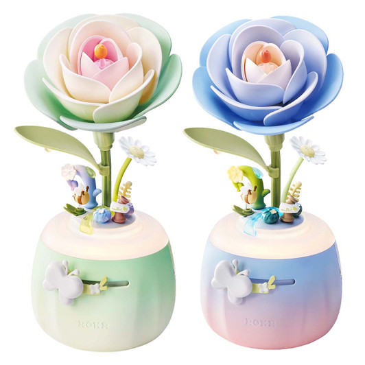Robotime Minty & Starry Flower Night Light, Set of 2 Model