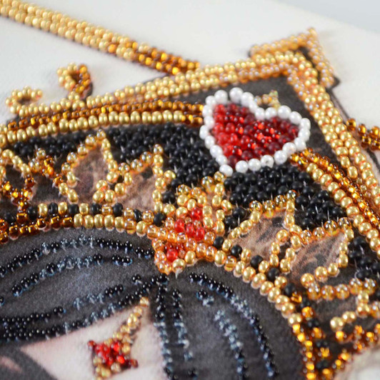 Abris Art Queen of Hearts Beaded Embroidery Kit