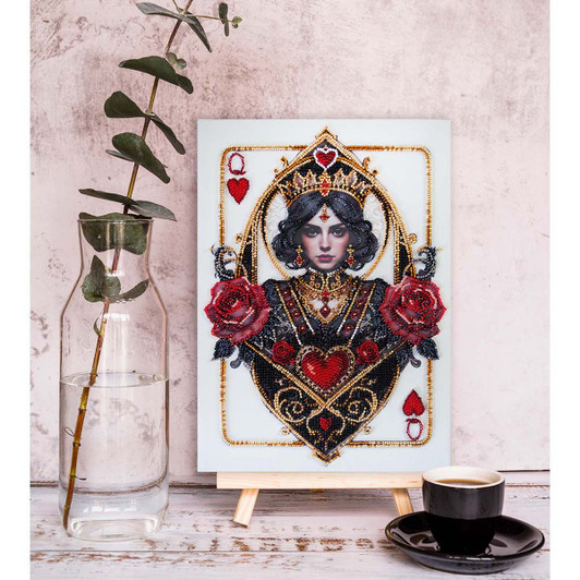 Abris Art Queen of Hearts Beaded Embroidery Kit
