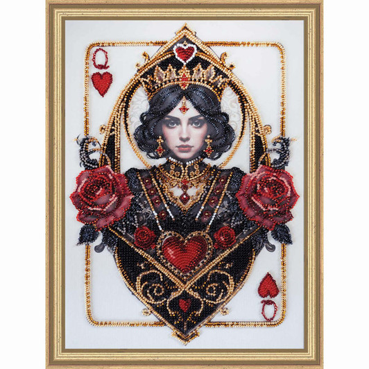 Abris Art Queen of Hearts Kit & Frame Embroidery Kit