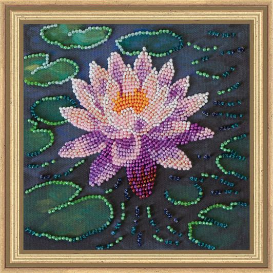 Abris Art Water Lily Beaded Embroidery Kit