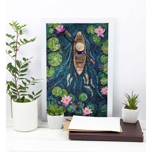 Abris Art One in a Canoe Counted Cross-Stitch Kit