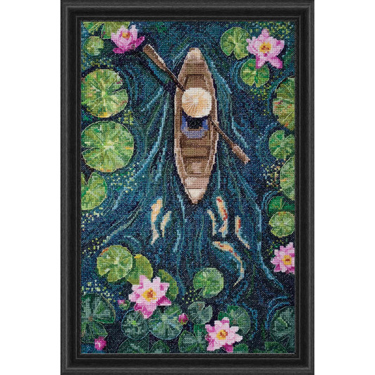 Abris Art One in a Canoe Kit & Frame Counted Cross-Stitch Kit