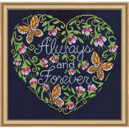 Design Works Always & Forever Kit Counted Cross-Stitch Kit