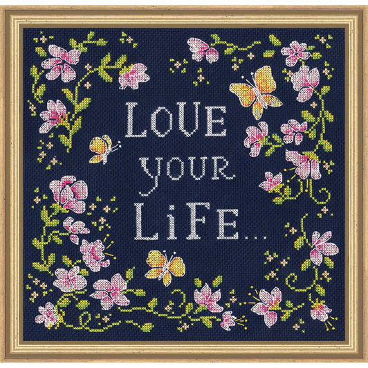 Design Works Love Your Life Counted Cross-Stitch Kit